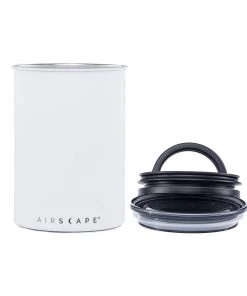 Planetary Designs Airscape 64oz Coffee Bean Canister - Matte Chalk White Tea