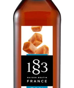 1883 Caramel Syrup With 30% Less Sugar - 1L (Glass Bottle) Tea