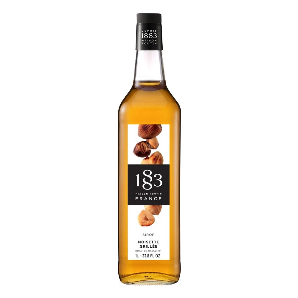 1883 Hazelnut Syrup - 1L (Glass Bottle) Tea