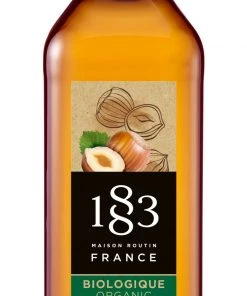 1883 Organic Hazelnut Syrup - 1L (Glass Bottle)