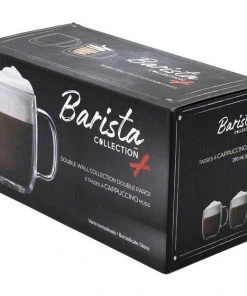 Safdie & Co. Barista Plus Double Wall Cappuccino Mugs - Set Of 2 - 250 Ml Tea