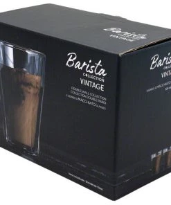 Safdie & Co. Barista Vintage Macchiato Glasses – Double Wall – Set Of 2 – 325 Ml Tea