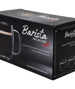 Safdie & Co. Barista Plus Double Wall Americano Mugs - Set Of 2 - 350 Ml