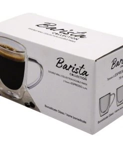 Safdie & Co. Barista Double Wall Espresso Mugs – Set Of 2 - 75 Ml