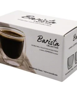 Safdie & Co. Barista Double Wall Espresso Glasses – Set Of 2 – 95 Ml Tea