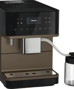 Miele CM6360 Super Automatic Espresso Machine - Obsidian Black/Bronze Pearl Tea