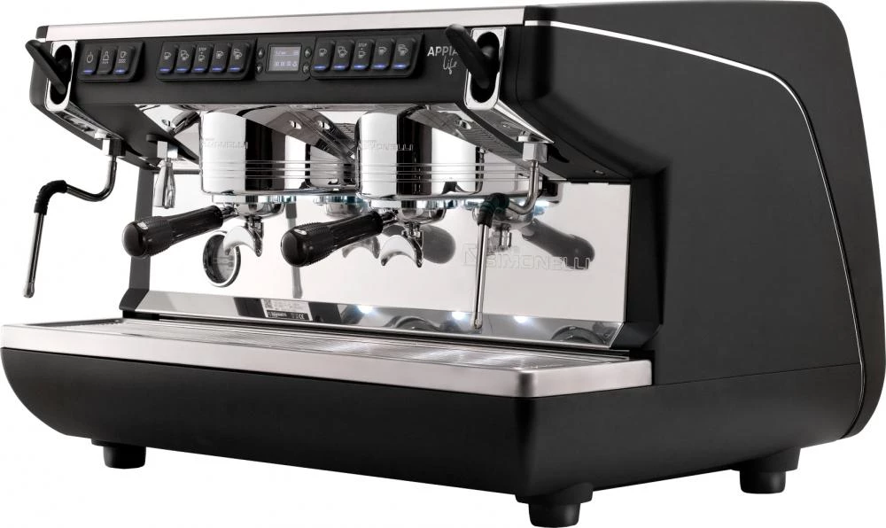 Nuova Simonelli Appia Life - 2 Group - Volumetric W/ Easy Cream - XT - Black