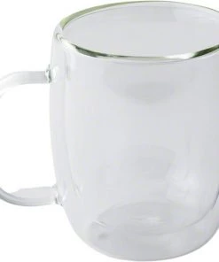 Safdie & Co. Barista Plus Double Wall Cappuccino Mugs - Set Of 2 - 250 Ml Tea