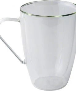 Safdie & Co. Barista Double Wall Latte Mugs - Set Of 2 – 435 Ml Tea