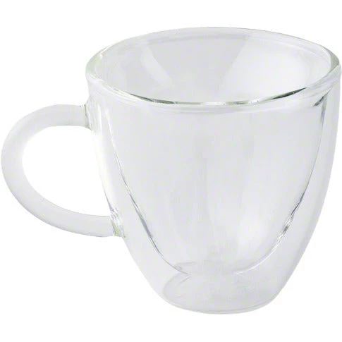 Safdie & Co. Barista Amore Espresso Mugs – Double Wall - Set Of 2 - 80 Ml