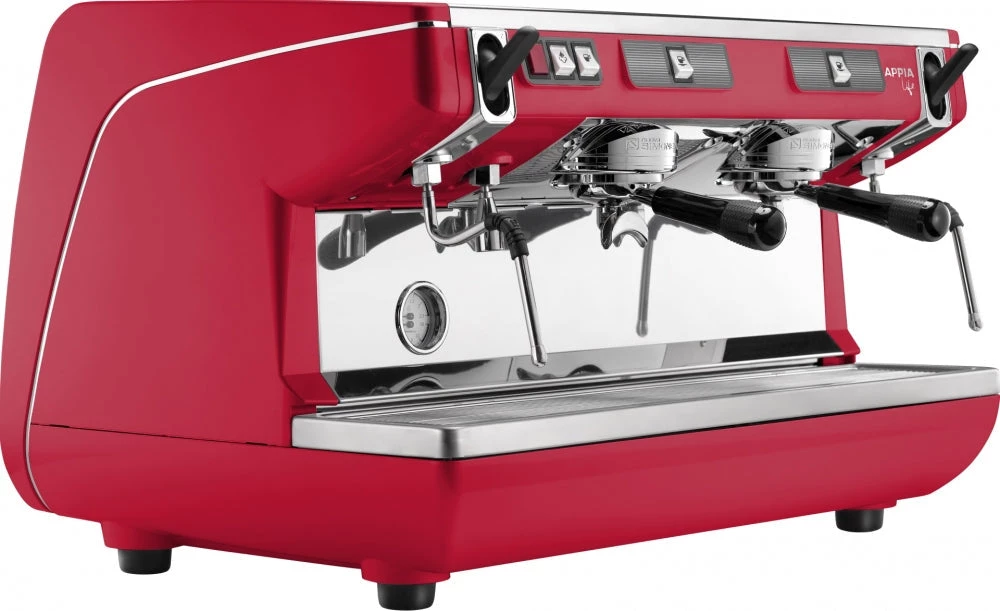 Nuova Simonelli Appia Life - 2 Group - Semi Automatic - Heart Red
