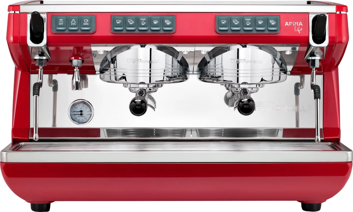 Nuova Simonelli Appia Life - 2 Group - Volumetric - Heart Red