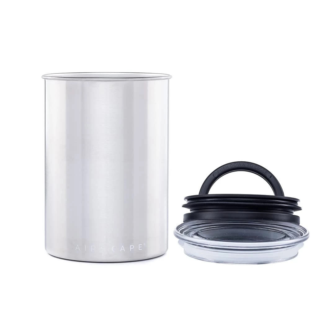 Planetary Designs Airscape 64oz Coffee Bean Canister - Chrome Tea