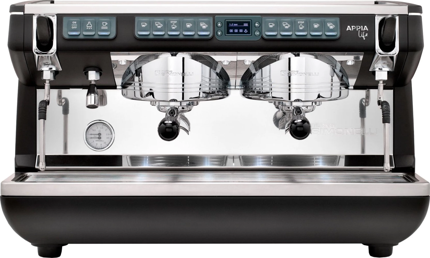 Nuova Simonelli Appia Life - 2 Group - Volumetric W/ Easy Cream - XT - Black