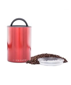 Planetary Designs Airscape 64oz Coffee Bean Canister - Candy Apple Red Tea
