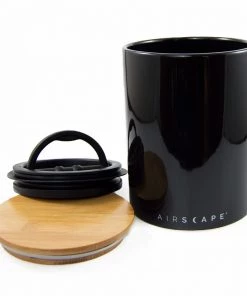 Planetary Designs Airscape Ceramic 64oz Coffee Bean Canister - Obsidian