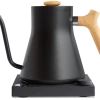 Tea Fellow Stagg EKG Pour-Over Kettle 0.9L - Matte Black + Maple