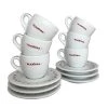 Tea Elektra Espresso Cups And Saucers - Set Of 6