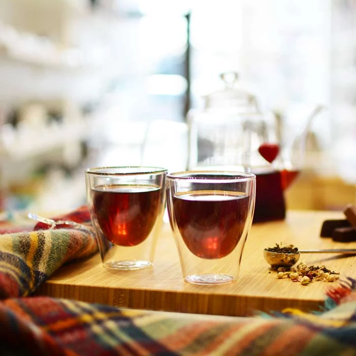 Grosche Turino Double Wall Espresso Glasses - 2.4 Oz Tea