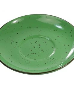 Inker 14.5 Cm Saucer - Cappuccino - Iris Dots Green Tea