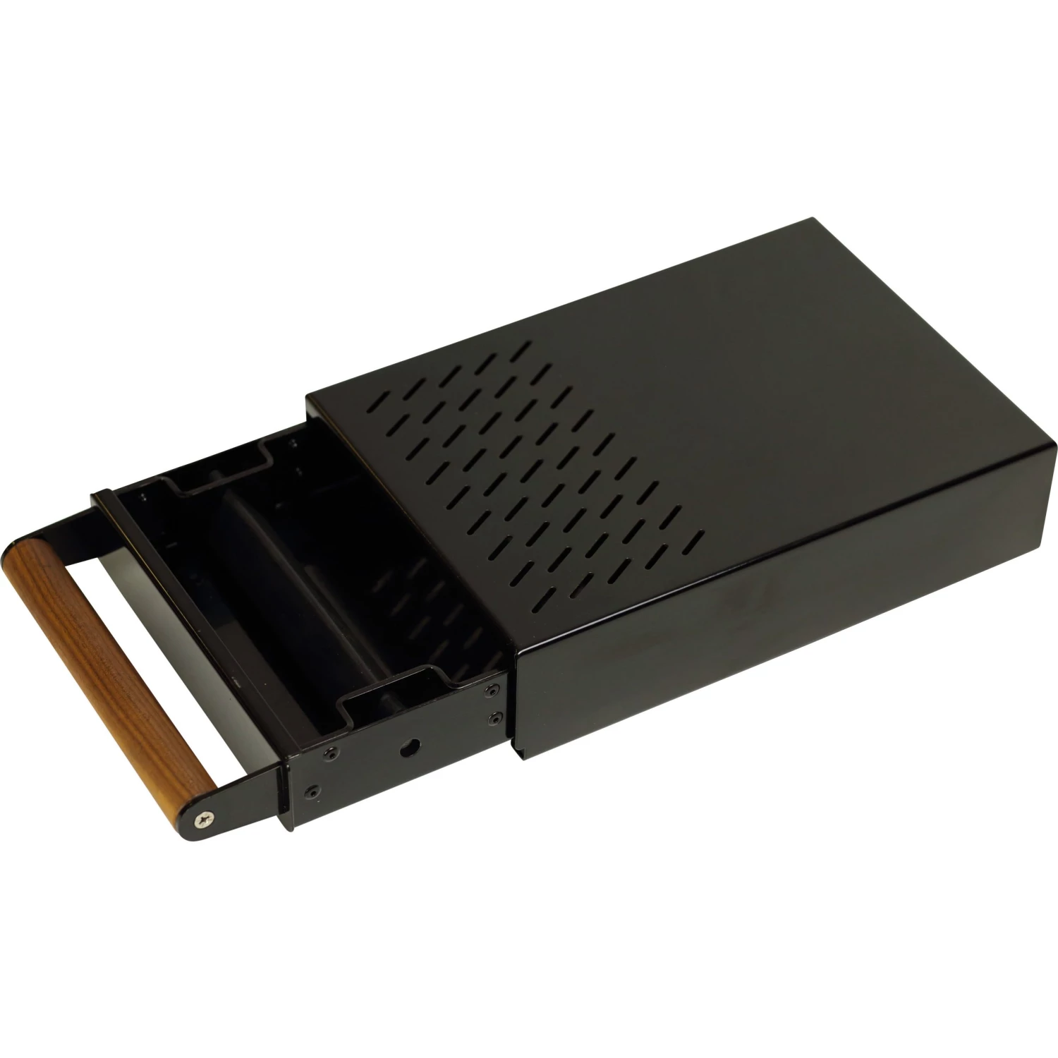 The Coffee Knock Drawer Company - Grounds Control 5 Knock Box (Drawer) - Powdercoat Black Tea