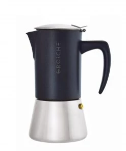 Tea Grosche Milano Stovetop Espresso Maker - Steel Black