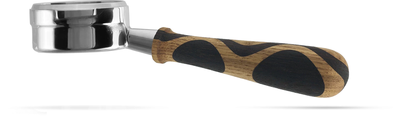 Tea Pesado Bottomless (Naked) Portafilter For La Marzocco And E61 Group - Ola Wood