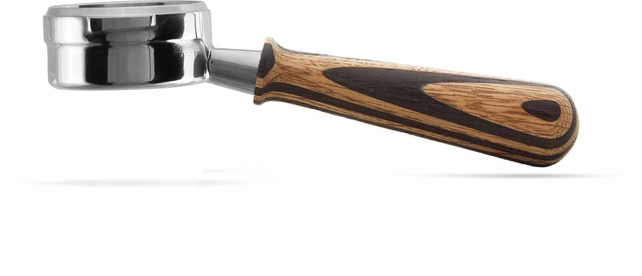 Pesado Bottomless (Naked) Portafilter For Breville (54 Mm) - Raya Wood Tea