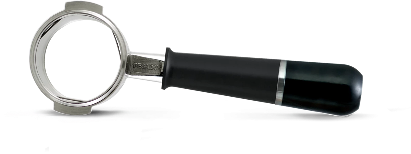 Tea Pesado Bottomless (Naked) Portafilter For La Marzocco And E61 Group - Black/Black