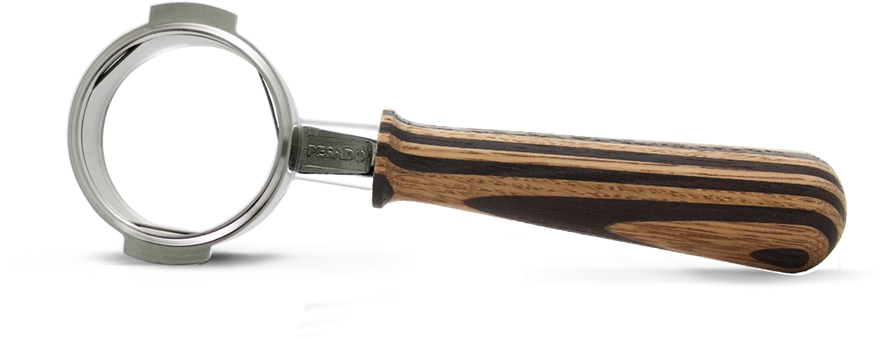 Tea Pesado Bottomless (Naked) Portafilter For La Marzocco And E61 Group - Raya Wood