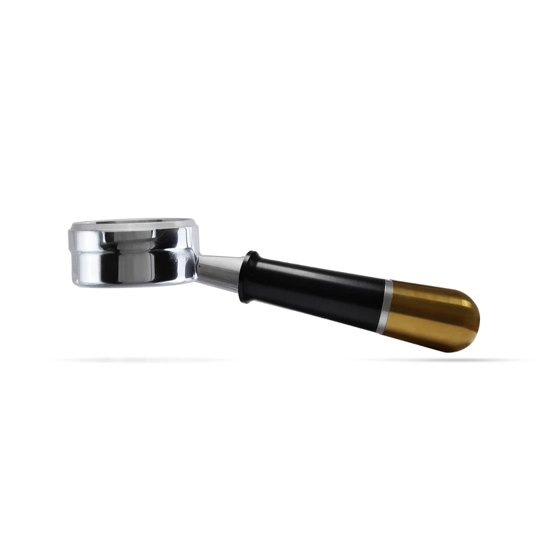 Pesado Bottomless (Naked) Portafilter For La Marzocco And E61 Group - Black/Gold Tea
