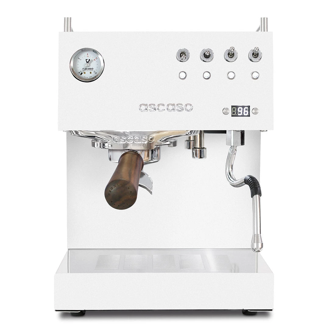 Tea Ascaso Steel Duo Professional Espresso Machine W/ PID - White