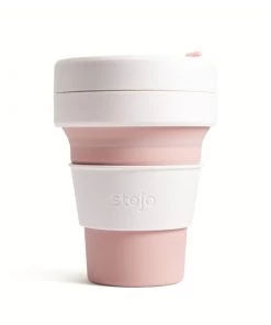 Stojo Collapsible Pocket Cup - White/Rose