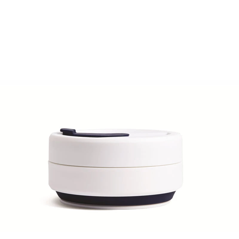 Stojo Collapsible Pocket Cup - White/Indigo Tea