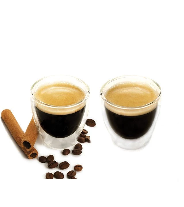 Grosche Turino Double Wall Espresso Glasses - 2.4 Oz Tea