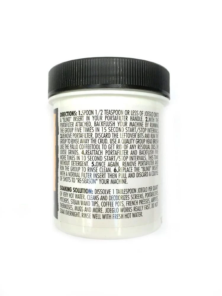 Pallo Joe Glo Backflush Detergent 4oz (113g) Tea