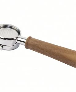 Bottomless (Naked) Portafilter For Ascaso - 58mm W/ Walnut Handle Tea