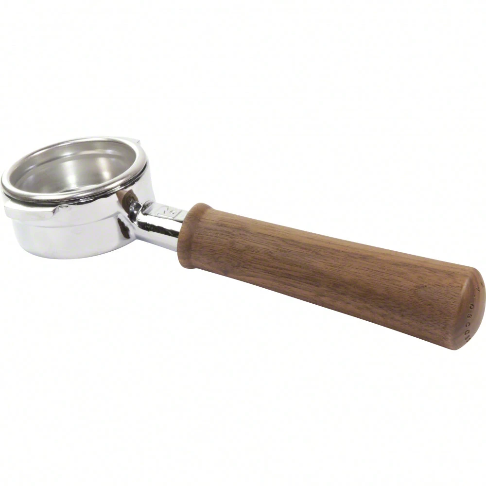 Bottomless (Naked) Portafilter For Ascaso - 58mm W/ Walnut Handle Tea