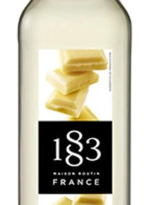 1883 White Chocolate Syrup - 1L (Glass Bottle) Tea