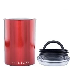Planetary Designs Airscape 64oz Coffee Bean Canister - Candy Apple Red Tea