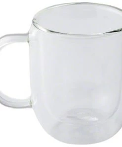 Tea Safdie & Co. Barista Plus Double Wall Espresso Mug - Set Of 2 - 80 Ml