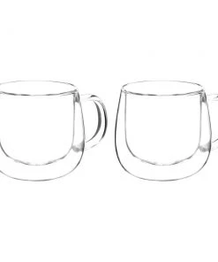 Tea Grosche Fresno Double Walled Cups With Handle - 270 Ml