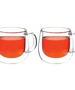 Tea Grosche Fresno Double Walled Cups With Handle - 270 Ml
