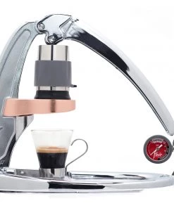 Flair Espresso Flair Signature Manual Espresso Maker With Pressure Gauge Kit - Chrome Tea