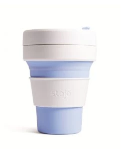 Tea Stojo Collapsible Pocket Cup - White/Sky