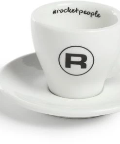 Rocket Flat White Cups - Hashtag Series - Set Of 6 - White Tea